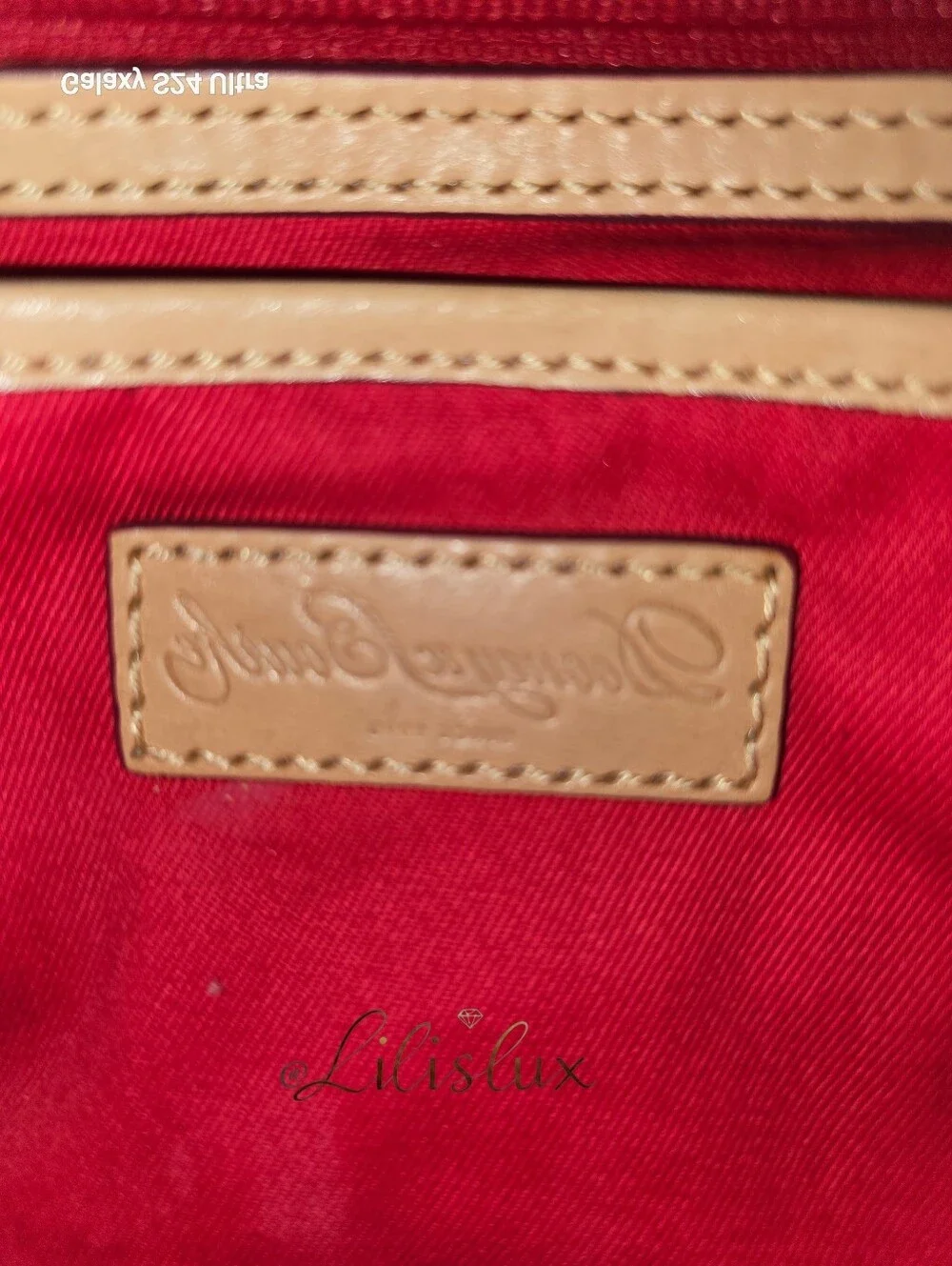 Dooney & Bourke Style Chevron Leisure Shopper Tote  Matching Leather Pouch EUC